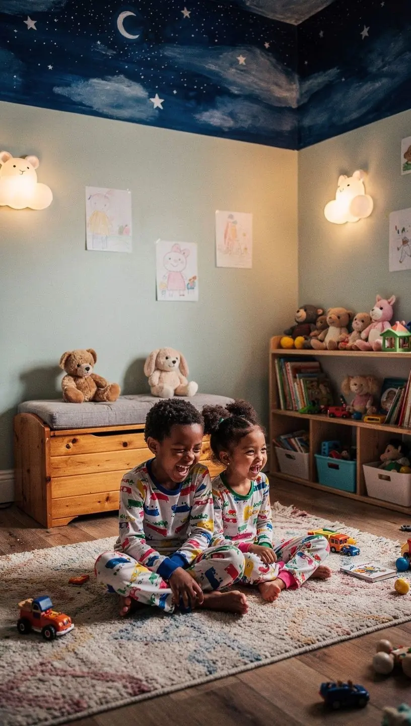 Ванная комната с умными решениями для хранения и мягким светом для расслабления.